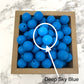 15mm Round Silicone Beads - Extra Deep Sky Blue