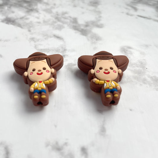 Woody Silicone Focal Bead