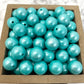 15mm Round Silicone Beads - Turquoise Opal