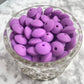 12mm Lentil Silicone Beads - Medium Purple