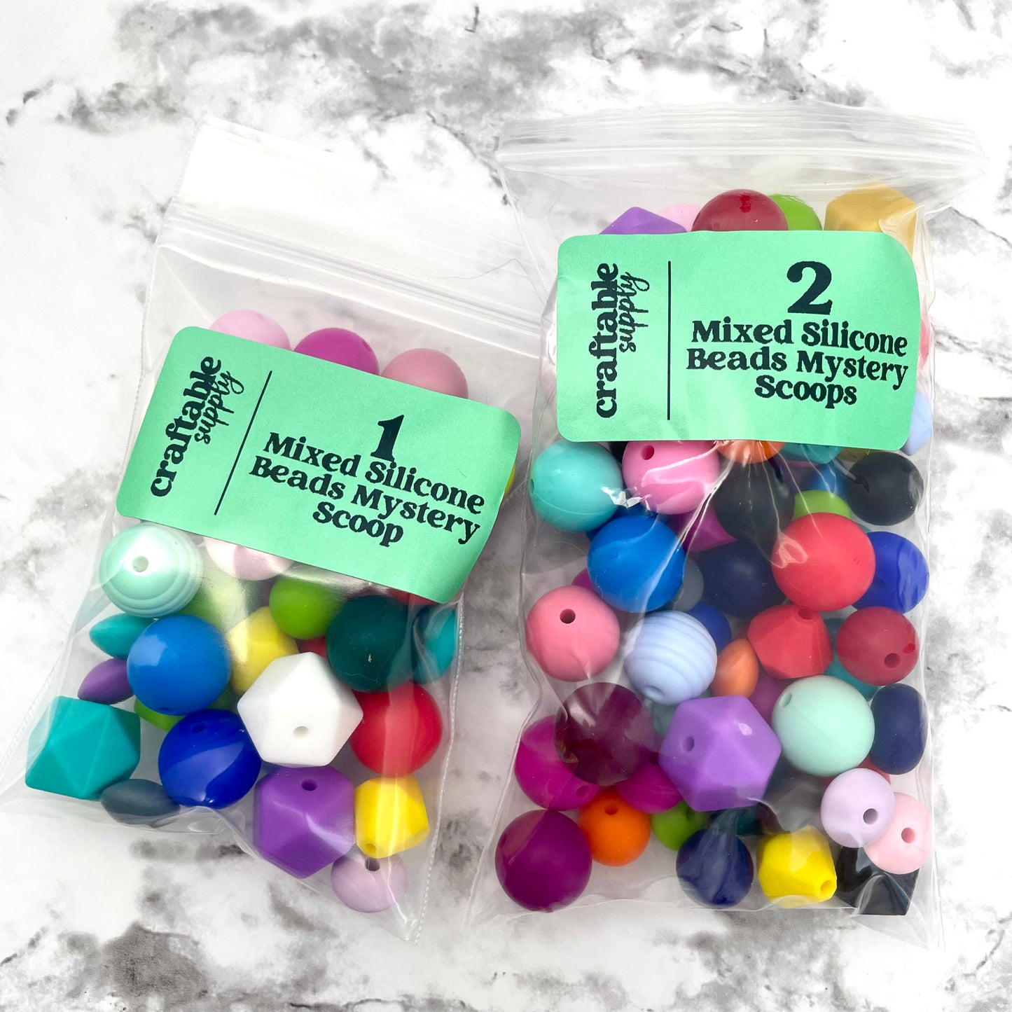 Mystery Solid Silicone Bead Scoops