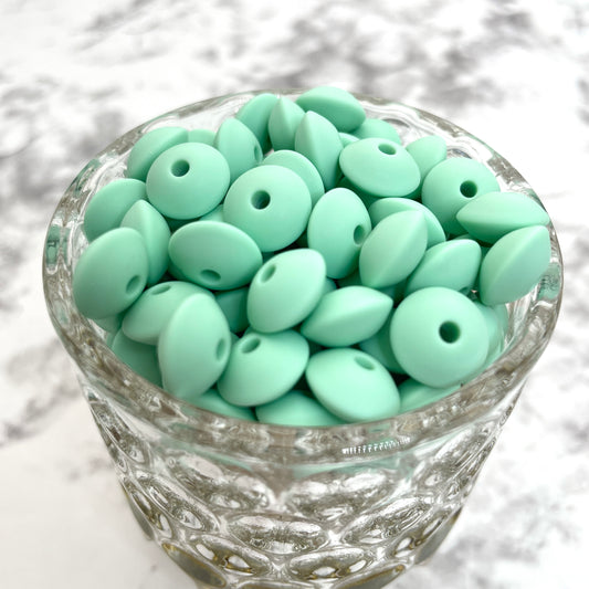 12mm Silicone Lentil Beads – Craftable Supply