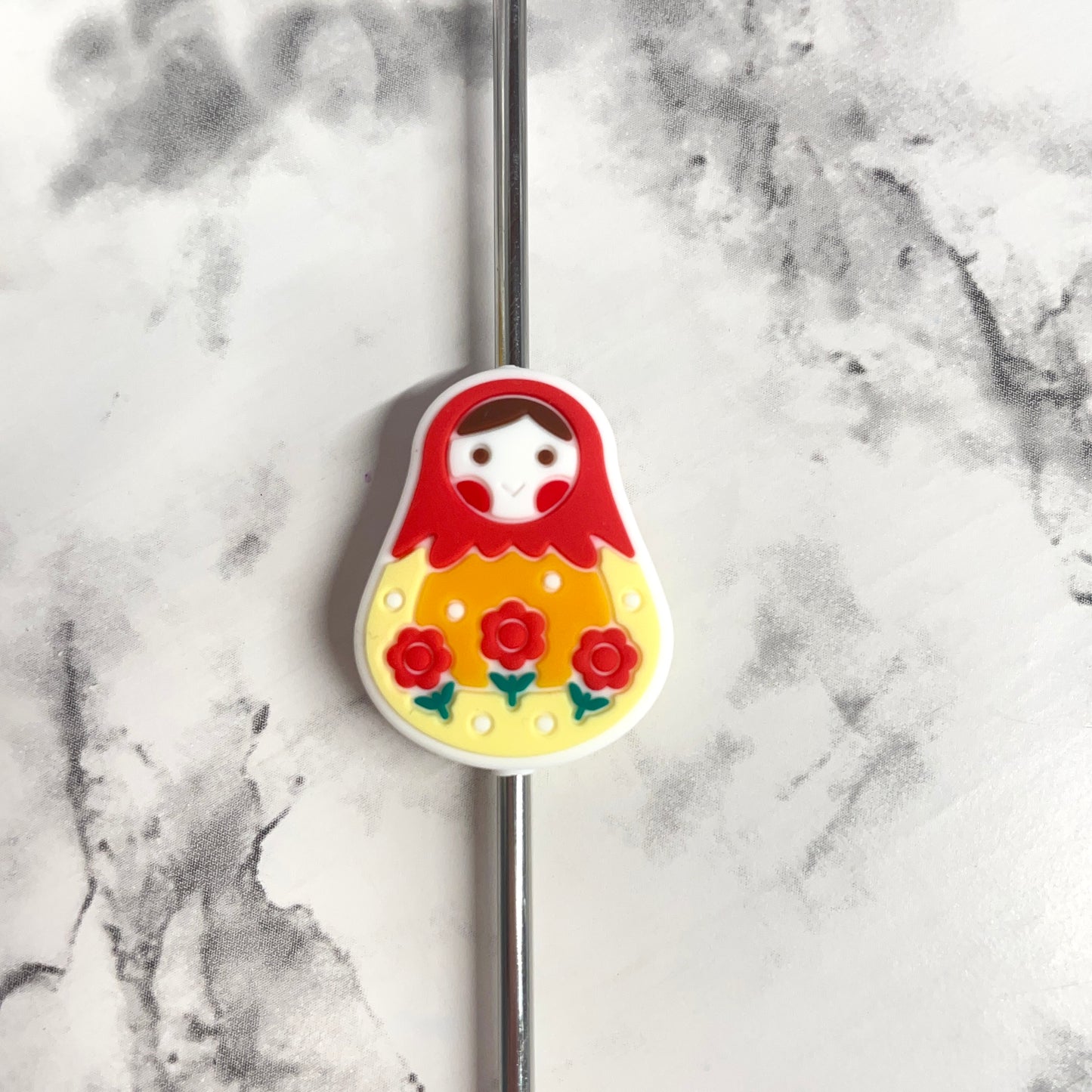 Russian Doll Silicone Focal Bead