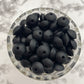 12mm Lentil Silicone Beads - Black