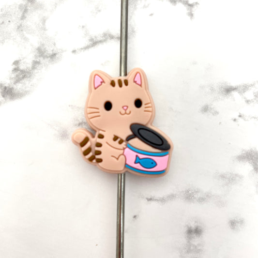 Nom Nom Cat Silicone Focal Bead