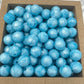 12mm Round Silicone Beads - Arctic Blue Pearl