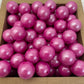 15mm Round Silicone Beads - Violet Red Opal