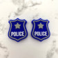 Police Badge Silicone Focal Bead