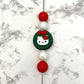 Christmas Kitty Kat Silicone Focal Bead