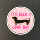 Long Day Dachshund Planar Resin Flatback