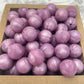 15mm Round Silicone Beads - Metallic Purple