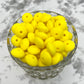 12mm Lentil Silicone Beads - Yellow