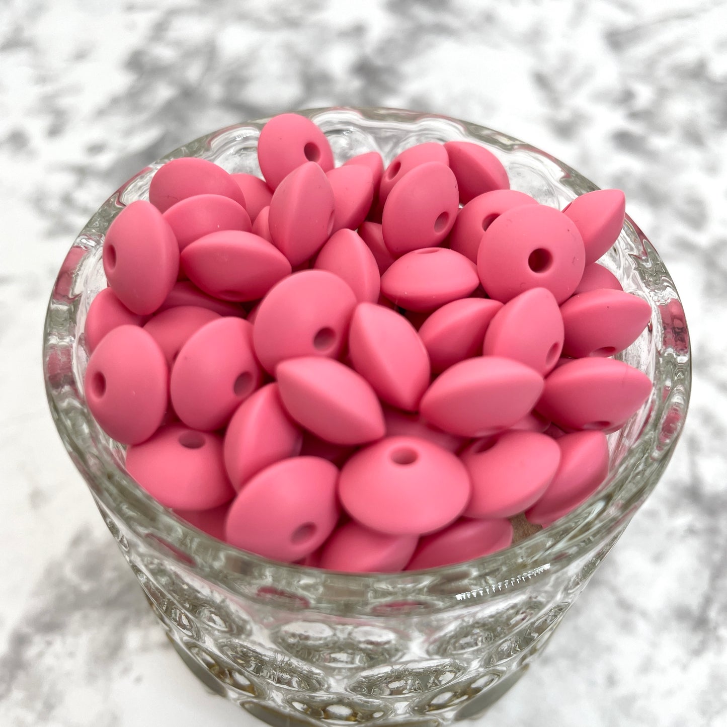 12mm Lentil Silicone Beads - Sakura