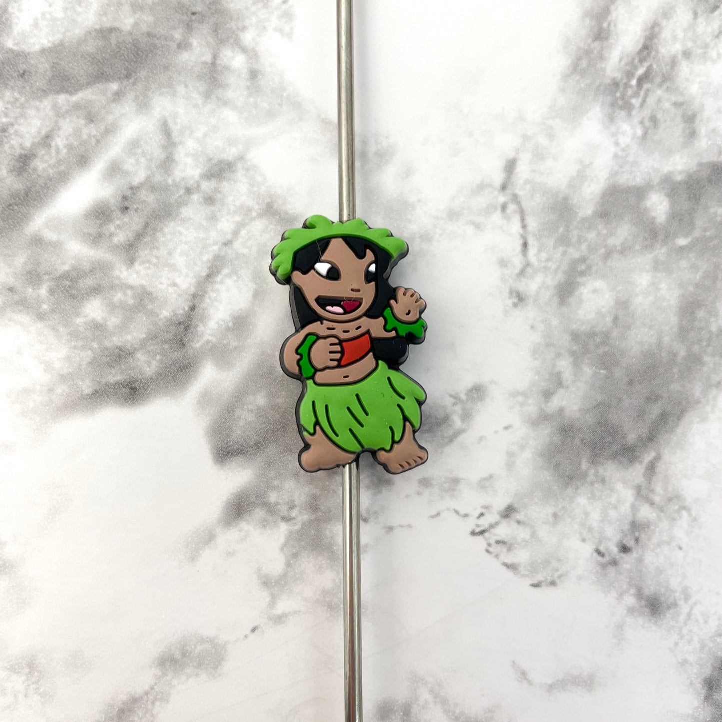 Hawaiian Girl Silicone Focal Bead