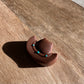 Studded Cowboy Hat Silicone Focal Bead