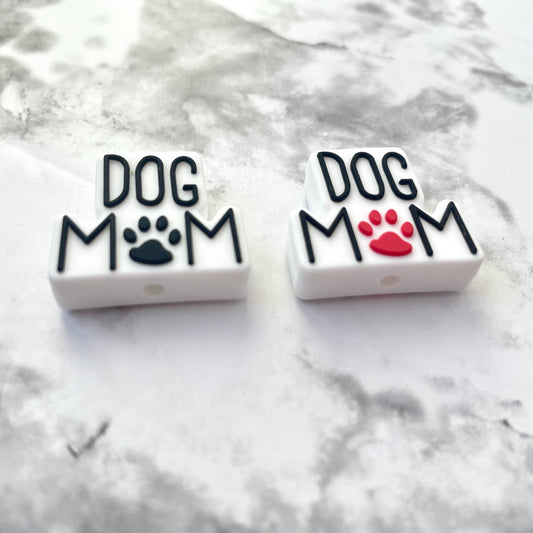 Dog Mom Silicone Focal Bead