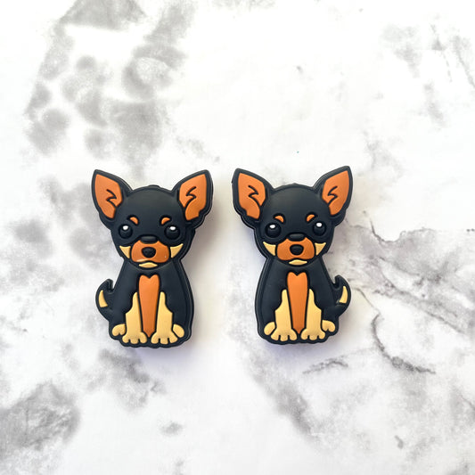 Chihuahua Dog Silicone Focal Bead