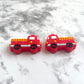 Firetruck Silicone Focal Bead