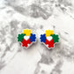 Autism Puzzle Piece Silicone Focal Bead