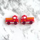 Firetruck Silicone Focal Bead