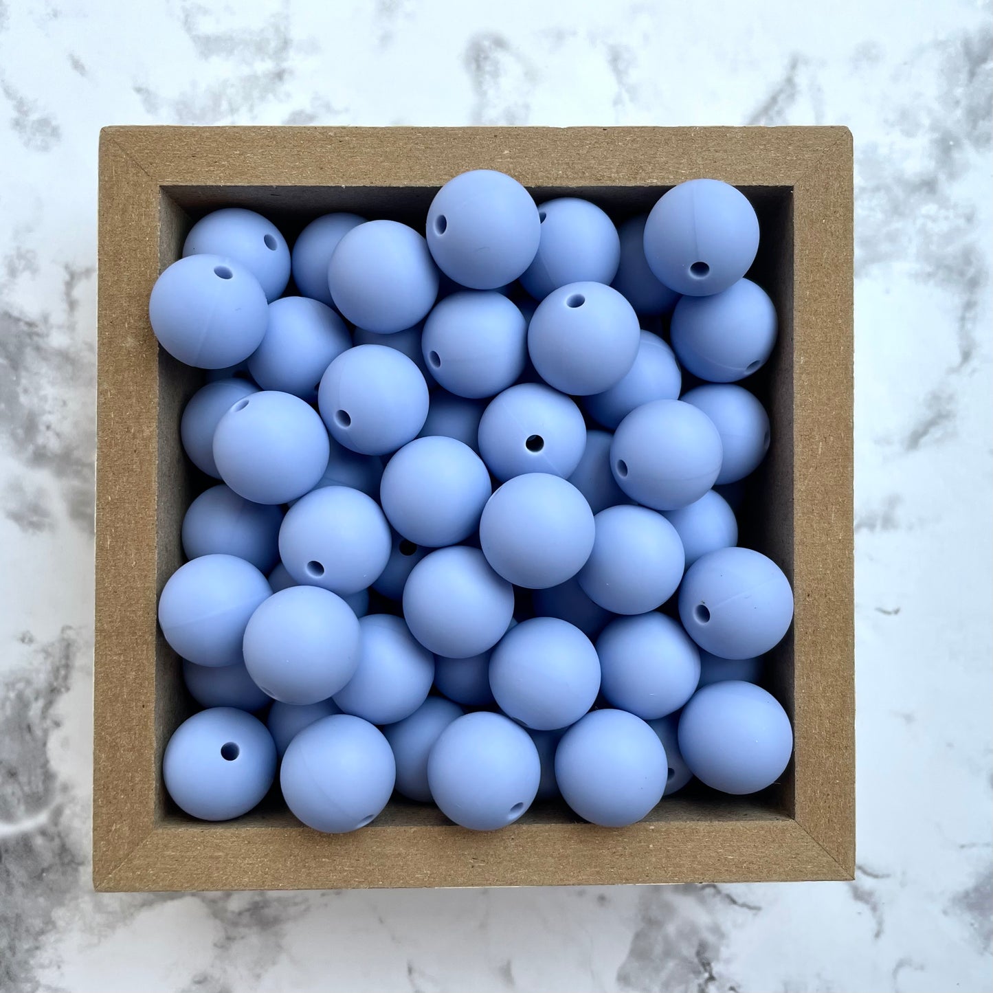 15mm Round Silicone Beads - Serenity