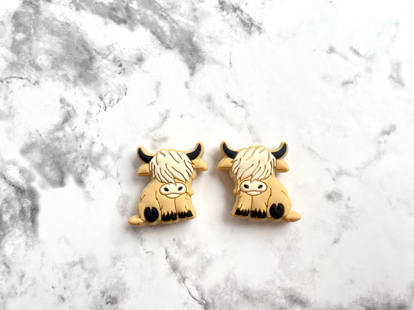 Highland Cow Silicone Focal Bead