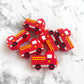 Firetruck Silicone Focal Bead