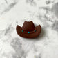 Studded Cowboy Hat Silicone Focal Bead