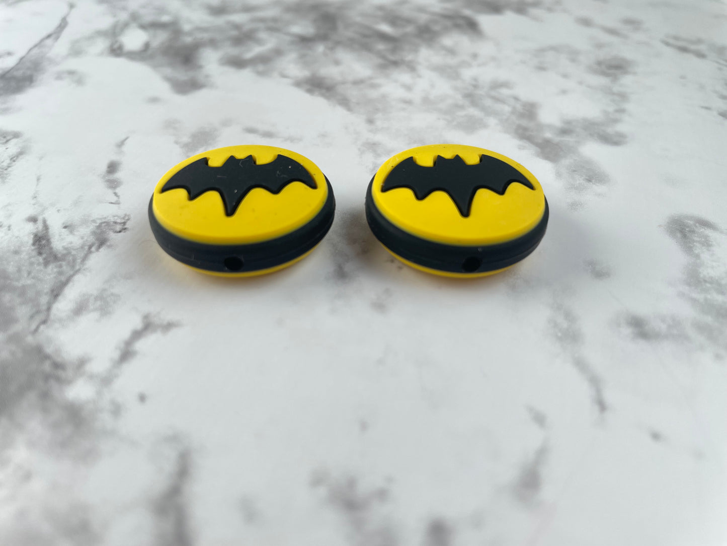 Batman Shield Silicone Focal Bead